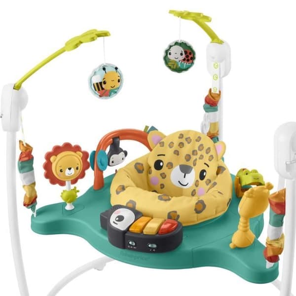 Fisher-Price-Jumperoo Leopard-Baby Activity Center HND47