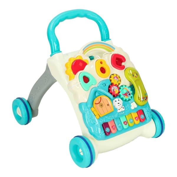 Push walker interaktiivinen opetuspöytä 4in1 sininen Bibi-inn