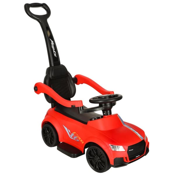 Ride-on push car 3in1 med lyd og rødt lys
