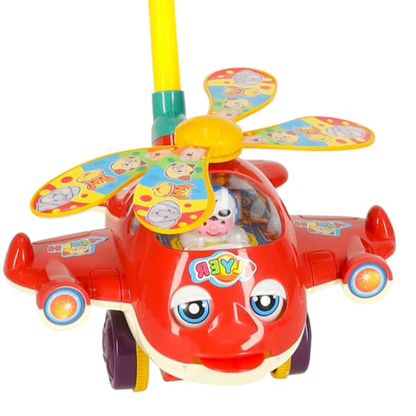 En pusher på en pind, et helikopterfly med lyd