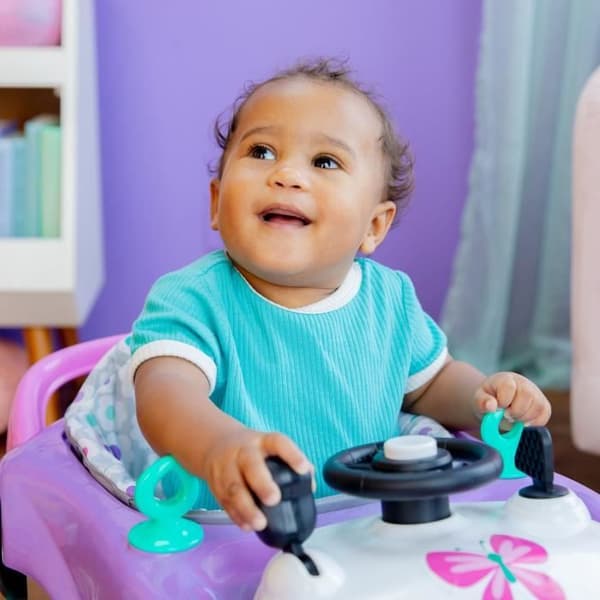LJUS STARTAR 3 i 1 rollator, liten bil, 3 utvecklande spellägen, lila