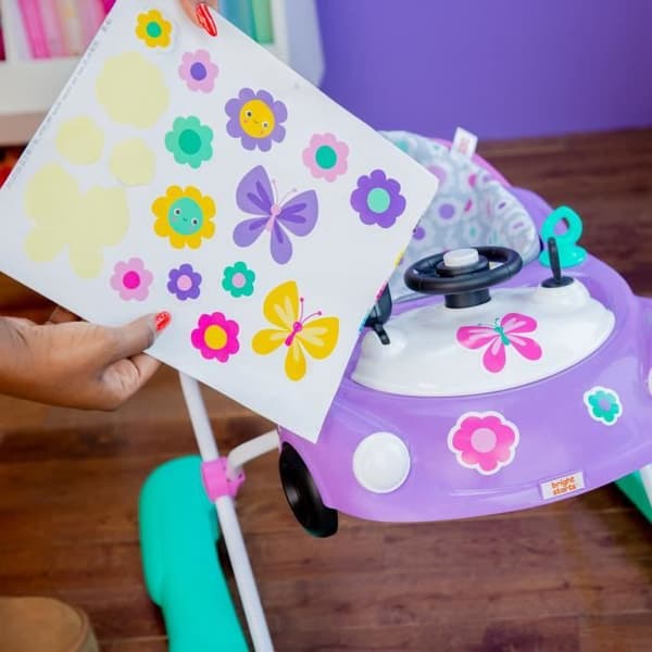 LJUS STARTAR 3 i 1 rollator, liten bil, 3 utvecklande spellägen, lila