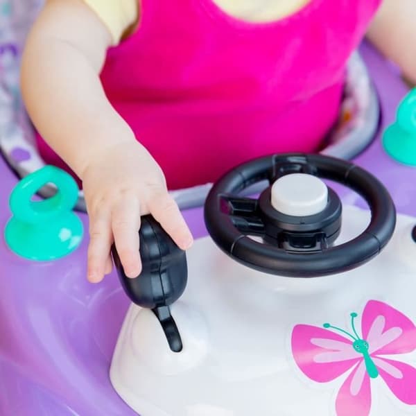 LJUS STARTAR 3 i 1 rollator, liten bil, 3 utvecklande spellägen, lila
