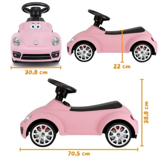 Barnbärande Volkswagen Beetle - för spädbarn - 1 till 3 år - Rosa