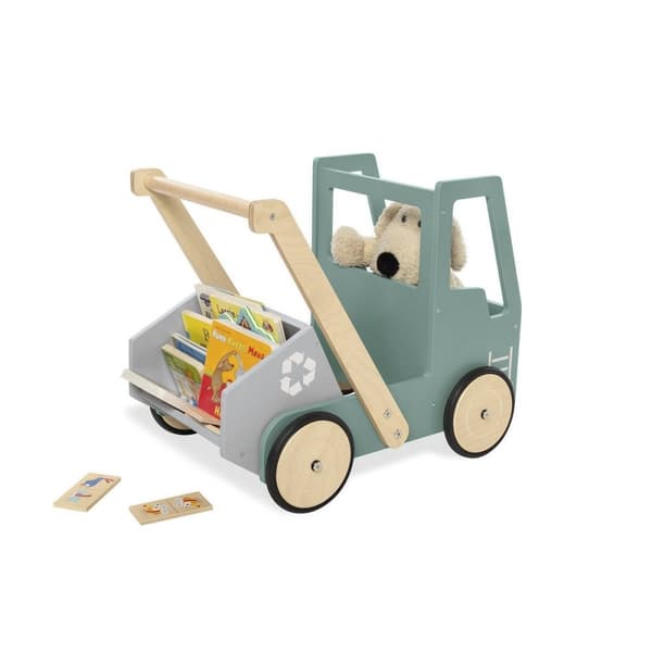 Rootz Learning Walker 'Kipplaster Fred' - Baby Walker - Taapero Walker - Säädettävä jarrutus - 54 cm x 38cm x 47cm