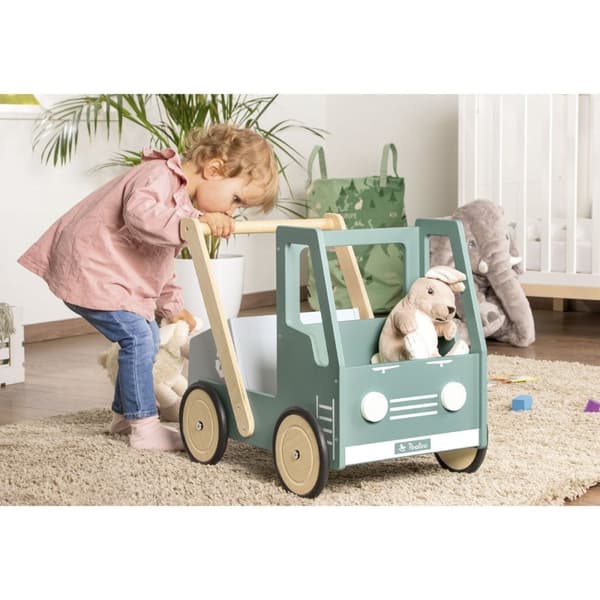 Rootz Learning Walker 'Kipplaster Fred' - Baby Walker - Taapero Walker - Säädettävä jarrutus - 54 cm x 38cm x 47cm