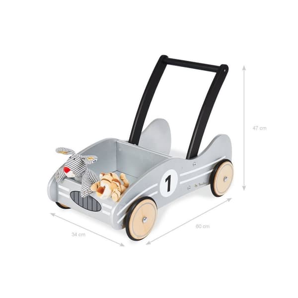 Rootz Learning Walker 'Kimi' - Baby Walker - Toddler Walker - Säädettävä jarrujärjestelmä - 60 cm x 34 cm x 47 cm