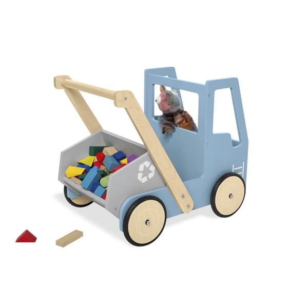 Rootz Learning Walker 'Kipplaster Fred' - Baby Walker - Toddler Walker - Säädettävä jarru - 54 cm x 38 cm x 48 cm