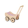 Miniatyrbild 3 av 3: Rootz 2-delade dockbarnvagnsset 'Trixi' - Trävagn - Barnvagn - Justerbart handtag - 47cm x 35cm x 53cm