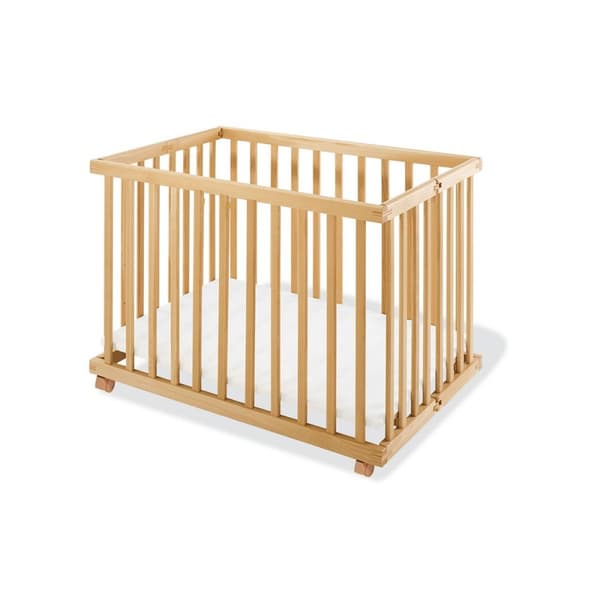 Rootz Playpen Levin - Vauvan leikkipiha - Taitettava pinnasänky - Säädettävät korkeudet - 97cm x 67cm x 75cm