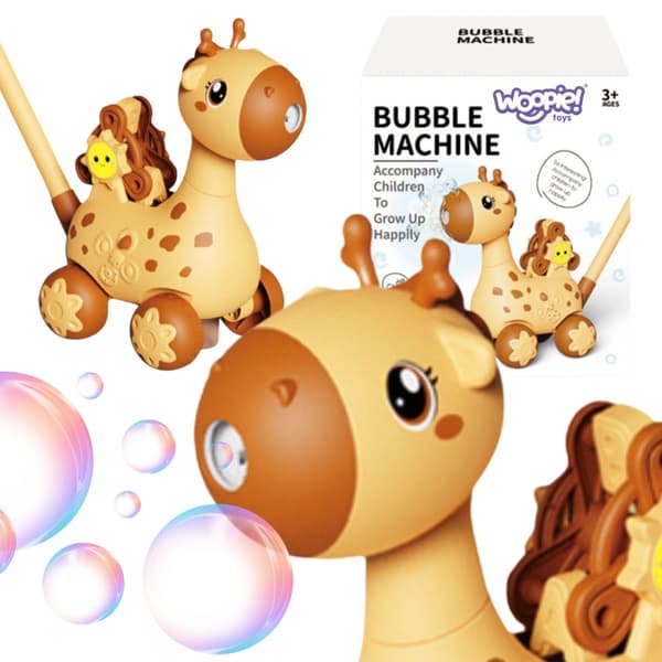 WOOPIE Påskjutare Giraff 2 i 1 Bubbelmaskin för Barn