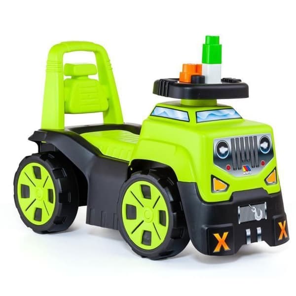 3 i 1 SUV-rullator + Blockspel - MOLTO - Självgående lastbil - Skalbar - Ljudeffekter - Batterier ingår