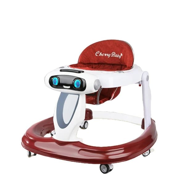 2-i-1 baby­walker 360 ° med justerbar höjd, stabilt pyramid­underrede och tysta hjul – Tavalax