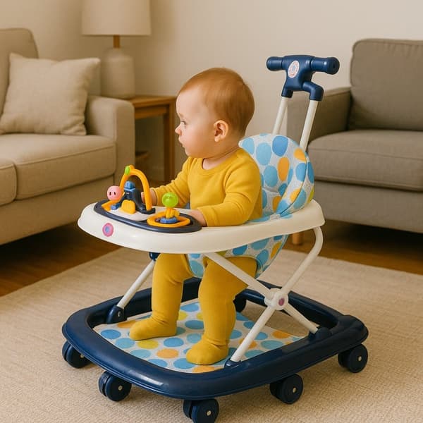 Säädettävä 4‑in‑1 Tavalax SmartStep ‑kävelytuoli vauvoille