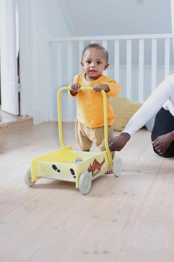 Pippi Lära Gå Vagn Gul Micki