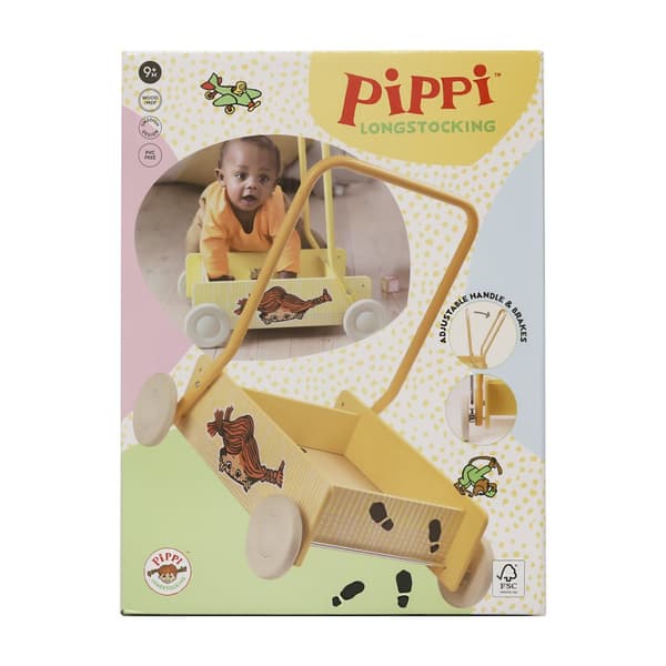 Pippi Lära Gå Vagn Gul Micki