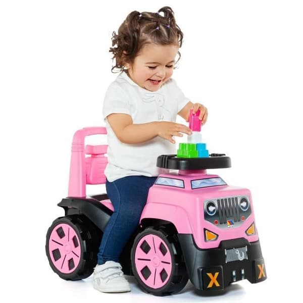 3 in 1 Pink Walker - MOLTO - Suv + Block-spel - Tjej - Vit - Från 3 år