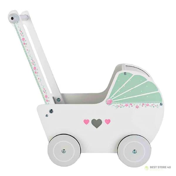 Trä dockvagn pusher gåstol ECOTOYS