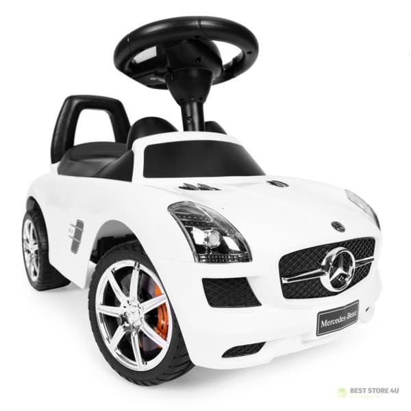 Kørestol til børn Mercedes SLS AMG hvid