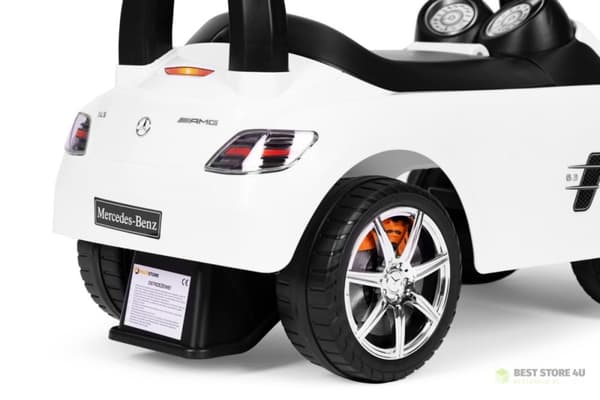 Kørestol til børn Mercedes SLS AMG hvid