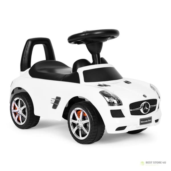 Kørestol til børn Mercedes SLS AMG hvid