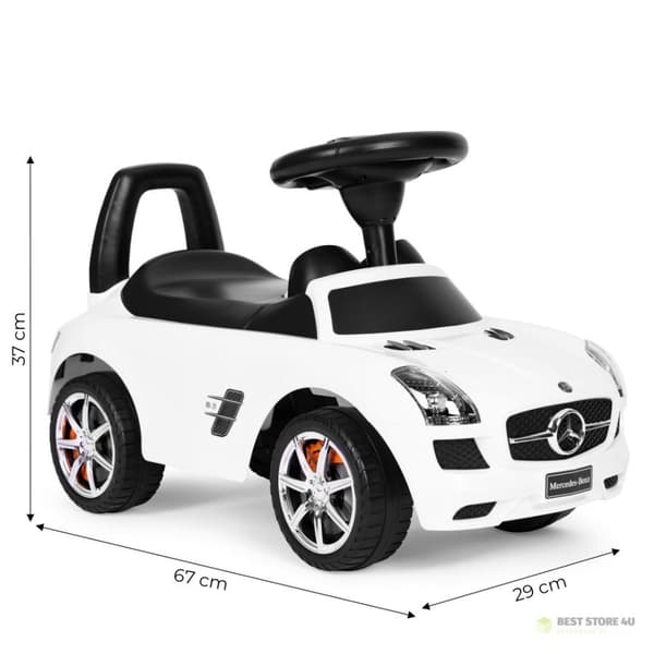 Kørestol til børn Mercedes SLS AMG hvid