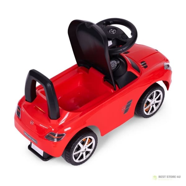 Kørestol, pusher Mercedes rød SLS AMG rød