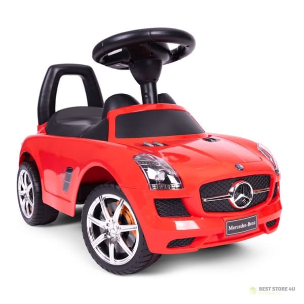 Kørestol, pusher Mercedes rød SLS AMG rød