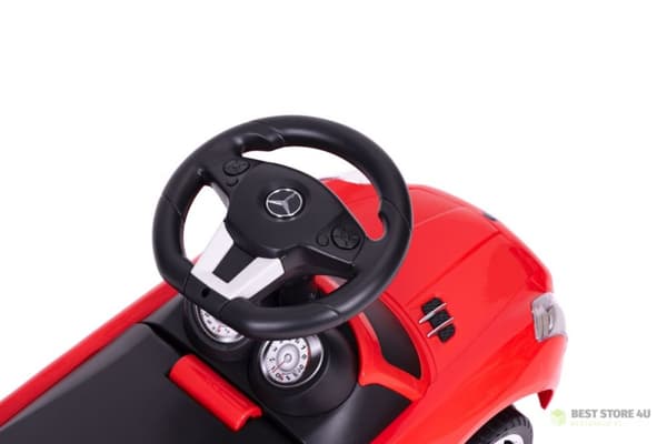 Kørestol, pusher Mercedes rød SLS AMG rød