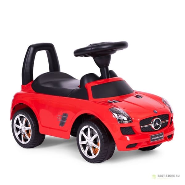 Kørestol, pusher Mercedes rød SLS AMG rød