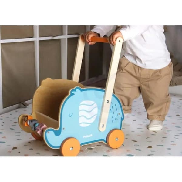 Viga Toys - Gåvagn "Elefantvagn" - Från 12 månader