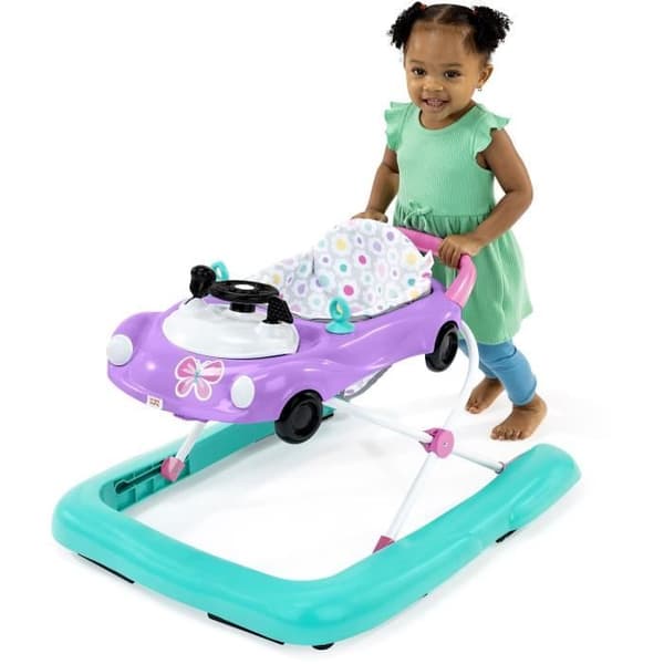 BRIGHT STARTS 3-in-1 Walker, Pieni auto, 3 kehittyvää pelitilaa, Violetti