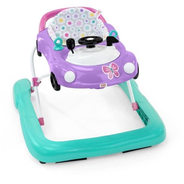 BRIGHT STARTS 3-in-1 Walker, Pieni auto, 3 kehittyvää pelitilaa, Violetti