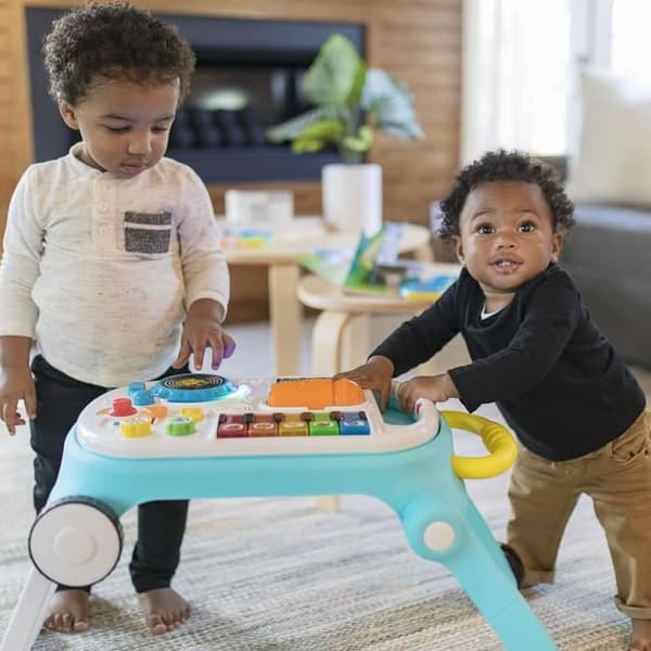 Gåstol og aktivitetsbord 4 i 1 musiklegetøj - BABY EINSTEIN - Mix 'N Roll - 100 lyde - Opdagelse af musik og farver