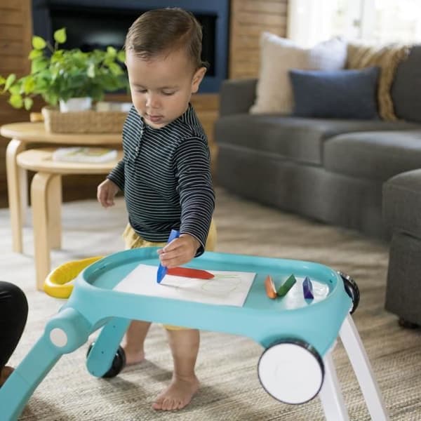 Gåstol og aktivitetsbord 4 i 1 musiklegetøj - BABY EINSTEIN - Mix 'N Roll - 100 lyde - Opdagelse af musik og farver