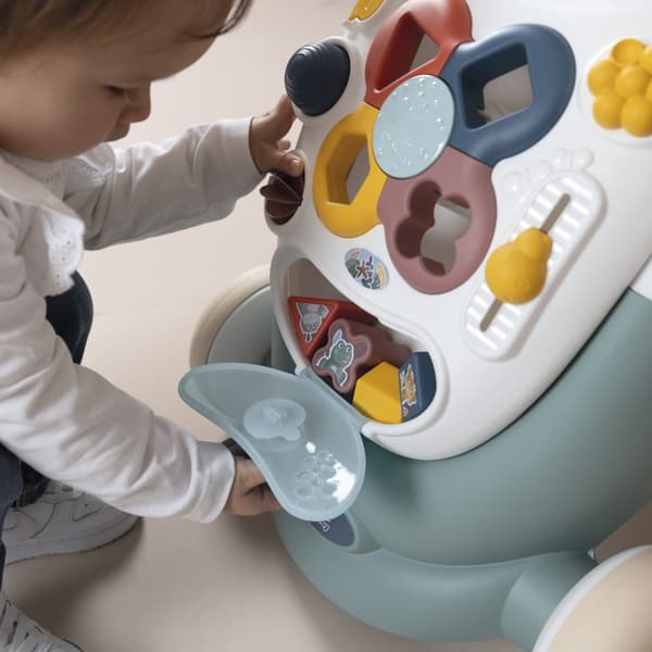 SMOBY Lille Rollator 3-i-1 interaktiv rollator og klapvogn