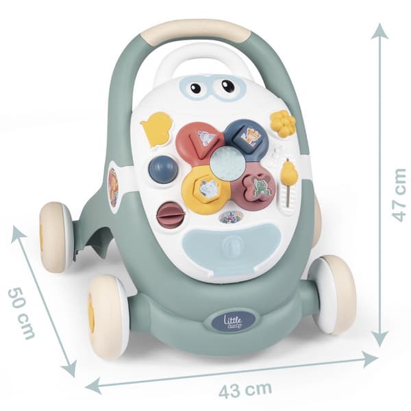 SMOBY Lille Rollator 3-i-1 interaktiv rollator og klapvogn