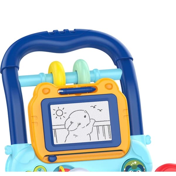 WOOPIE BABY Interaktiv Musik Walker + Scrapbog - Blå