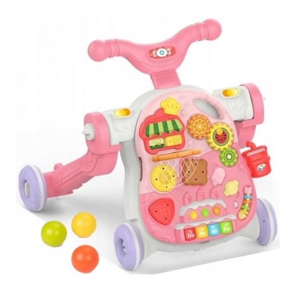 WOOPIE BABY 5-i-1 Gåstol, Multifunktionel, Pink 1+