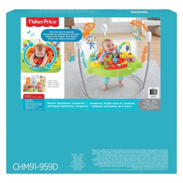 Fisher-Price - Jumperoo Djungelljud och Ljus - Youpala CHM91