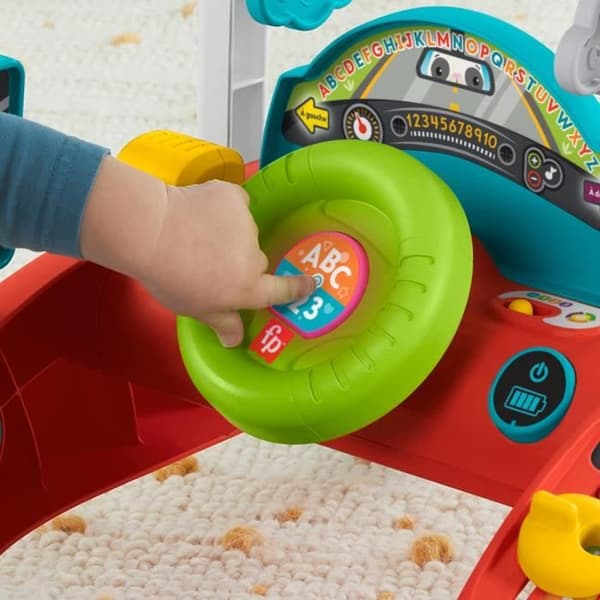 Fisher-Price HJP43 dubbelsidig gåstol med stadigt och regelbundet tempo