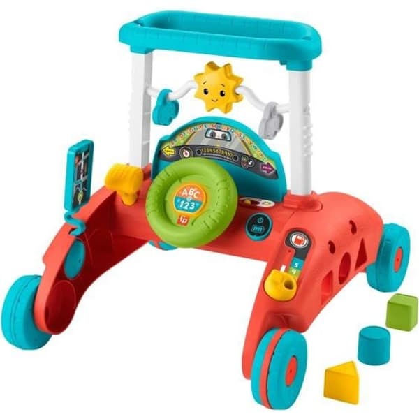 Fisher-Price HJP43 dubbelsidig gåstol med stadigt och regelbundet tempo