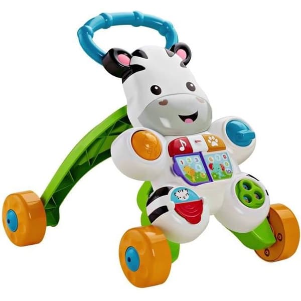 Fisher-Price - Min Talende Zebra Gåvogn - Baby Gåvogn - 6 måneder og ældre DLD96