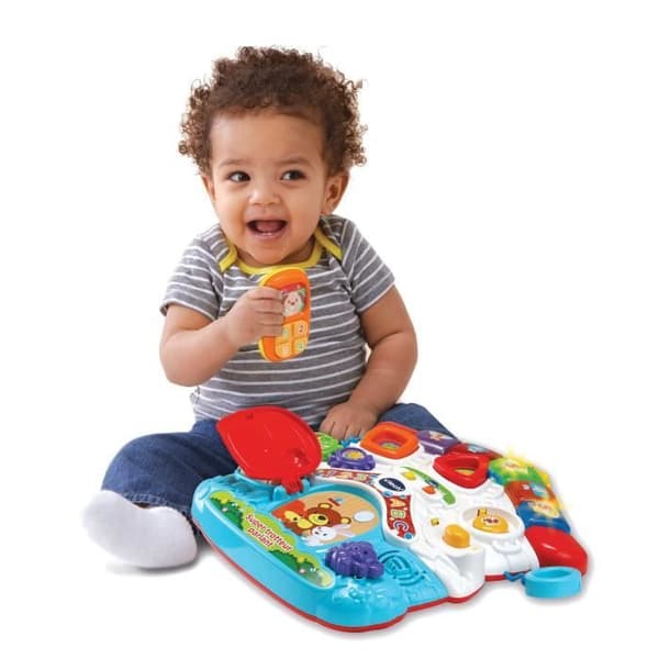 VTECH - 2-i-1 Talande Supergåstol - Flerfärgad