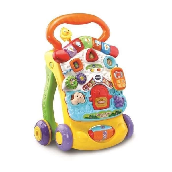 VTECH - 2-i-1 Talande Supergåstol - Flerfärgad