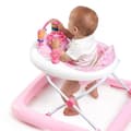 Miniatyrbillede 5 af 6: BRIGHT STARTS 2-i-1 foldbar gåstol til piger - Pink Garden - aftageligt aktivitetslegetøj, musik, justerbar højde