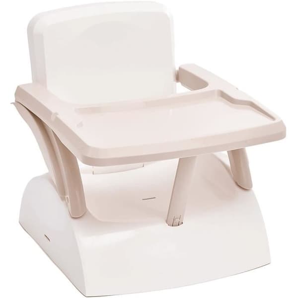 THERMOBABY YEEHOP 2-i-1 Bälteskudde för barn - 6-18 månader - 3-punktssele - Avtagbar bricka - Isbrun