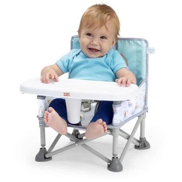 DISNEY BABY -WINNIE- Hopfällbar, bärbar rese-bältesstol, lätt och enkel att rengöra, bärväska ingår