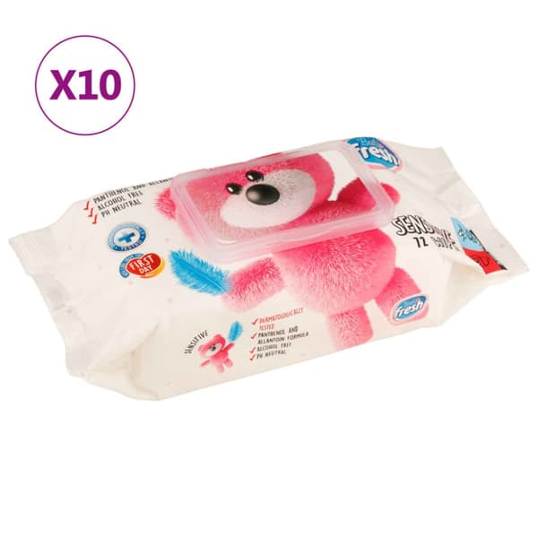 Babyservetter 10 paket 720 våtservetter