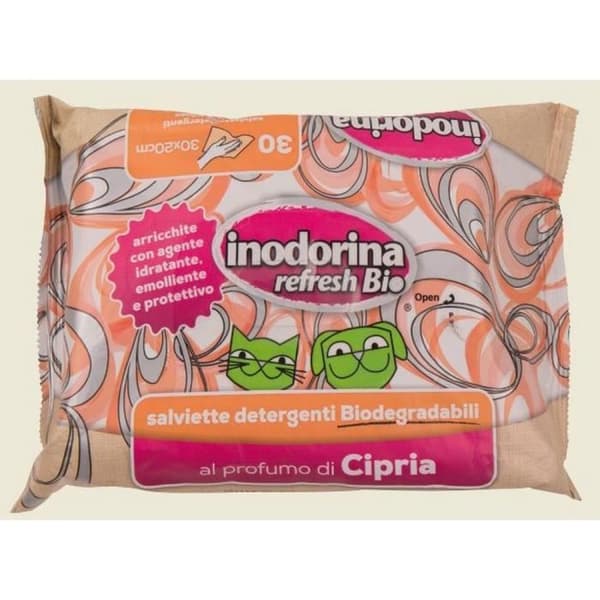 INODORINA Ekologiska pulverhygienservetter för hundar